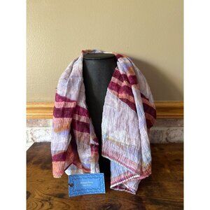 SimplyVera Vera Wang Womens Cowl Neck One Size Multicolor Striped Scarf